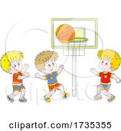 Boys Playing Basketball