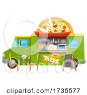Poster, Art Print Of Pizza Food Truck