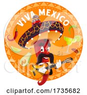 Poster, Art Print Of Mexican Red Pepper Mascot