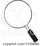 Black And White Magnifying Glass by Johnny Sajem