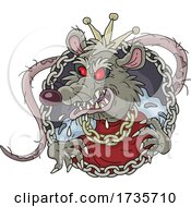 Poster, Art Print Of Evil Red Eyed Rat King