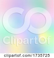 Poster, Art Print Of Abstract Background With Hologram Style Gradient