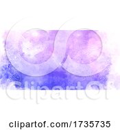 Decorative Banner With Watercolour Texture And Mandala Design