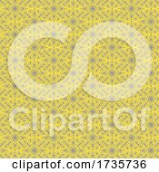 Poster, Art Print Of Decorative Pattern Background In Yellow And Grey