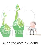 Poster, Art Print Of Business Man With Green Hands