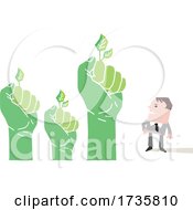 Poster, Art Print Of Business Man With Green Hands