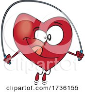 Cartoon Heart Skipping Rope by toonaday