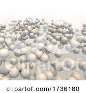 3D Abstract Background Of Spheres