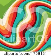 Poster, Art Print Of Abstract Background With A Retro Pattern Design