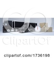 Poster, Art Print Of Cargo Delivery Vehicle