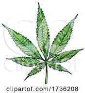 Poster, Art Print Of Cannabis Marijuana Pot Leaf