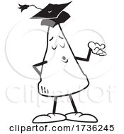 Poster, Art Print Of Black And White Dunce Cap Wearing A Graduation Cap