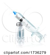 Poster, Art Print Of Injection Syringe Medicine Vialsmedical Vaccine