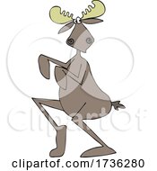 Cartoon Sneaky Moose