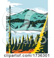 Poster, Art Print Of Lassen Volcanic National Park In California Wpa Poster Art