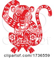 Poster, Art Print Of Chinese Zodiac Monkey