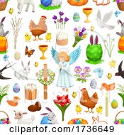 Poster, Art Print Of Easter Pattern Background