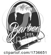 Dark Gray Barber Shop Design