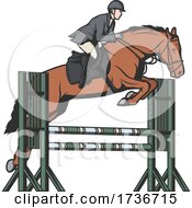 Poster, Art Print Of Equestrian Design
