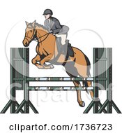 Poster, Art Print Of Equestrian Design