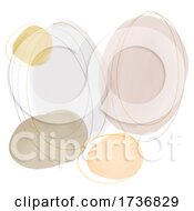 Poster, Art Print Of Abstract Hand Painted Watercolour Design Background In Earth Tones