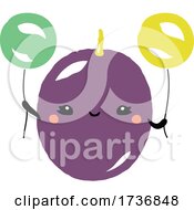 Poster, Art Print Of Cute Passion Fruit With Balloons