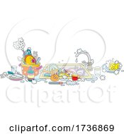 Poster, Art Print Of Kitchen Sink And Dirty Dishes