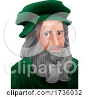 Leonardo Da Vinci Portrait Illustration