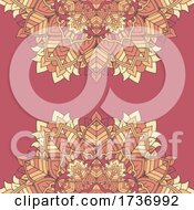 Poster, Art Print Of Decorative Background With An Elegant Mandala Design
