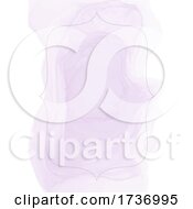 Poster, Art Print Of Purple Watercolor And Frame Or Menu Background