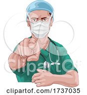 Nurse Doctor Pointing Your Country Needs You