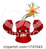 Poster, Art Print Of Firecracker Dynamite Cartoon Firework Mascot