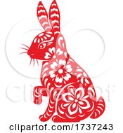 Poster, Art Print Of Chinese Horoscope Zodiac Rabbit