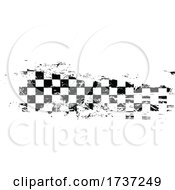 Poster, Art Print Of Distressed Checkered Racing Flag