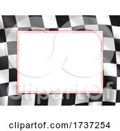 Poster, Art Print Of Checkered Racing Flag Border
