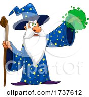 Poster, Art Print Of Wizard Casting A Spell