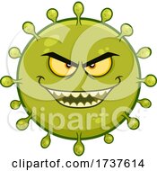 Poster, Art Print Of Grinning Evil Green Germ