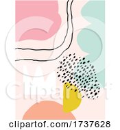 Poster, Art Print Of Abstract Background With Hand Drawn Doodle Objects