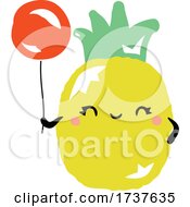 Poster, Art Print Of Pineapple And Balloon