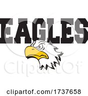 Poster, Art Print Of Bald Eagle Mascot And Text