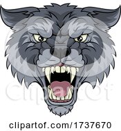 Wolf Or Werewolf Monster Scary Dog Angry Mascot by AtStockIllustration