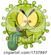 Poster, Art Print Of Hungry Green Virus Character