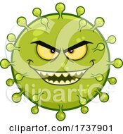 Poster, Art Print Of Evil Green Virus Character