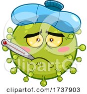 Poster, Art Print Of Sick Green Virus Character