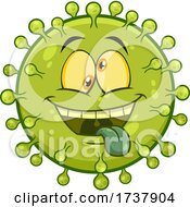 Poster, Art Print Of Sick Green Virus Character