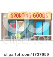 Poster, Art Print Of Sporting Goods Store Front