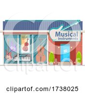 Poster, Art Print Of Musical Instrument Store Front