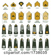 Poster, Art Print Of Military Stripes Adn Badges