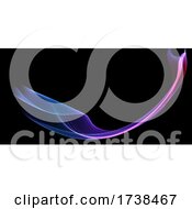Poster, Art Print Of Abstract Banner With Flowing Waves Design