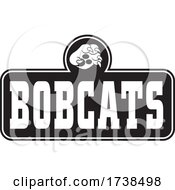 Poster, Art Print Of Black And White Paw Over Bobcats Text